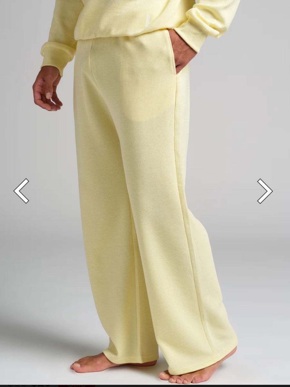 Comfort Waffle Lounge Pant Limited Edition: Buttercream